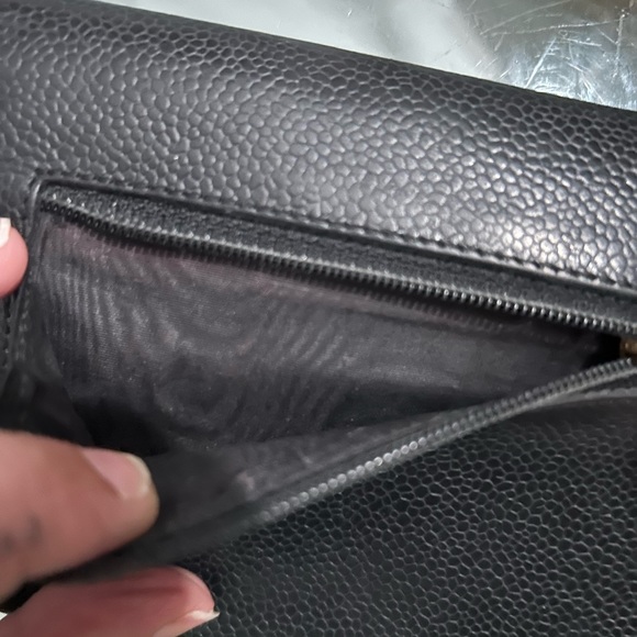 CHANEL CC TIMELESS BLACK CAVIAR LEATHER WALLET with COA - Picture 6 of 9